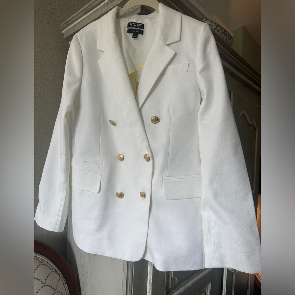 J. Crew Bristol Blazer in Stretch Linen Blend NWOT